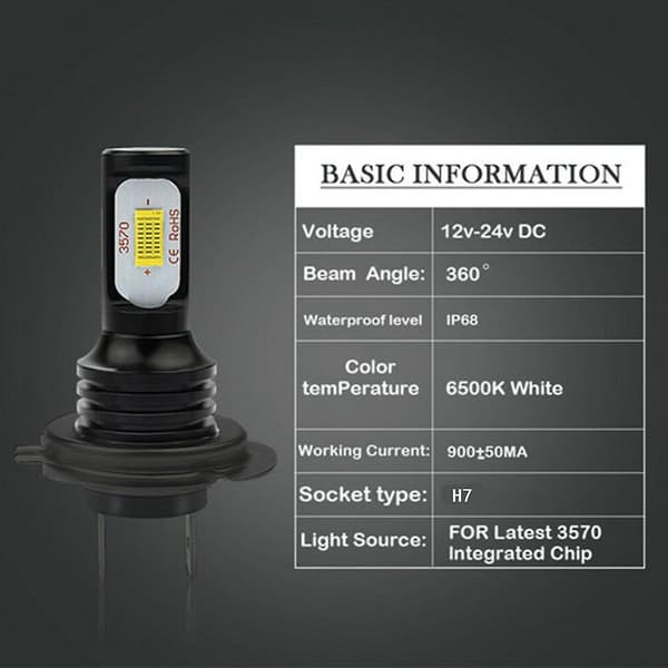 Til Volvo XC90 2003-2014 Combo H7 + H11 LED-forlygtepærer Fjernlys + Nærlys Opgraderingssæt 6000K Hvid