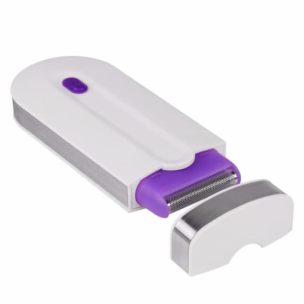 Oppladbar hårfjerningsenhet for kvinner, smertefri epilator med utskiftbare blader og LED-belysning, Smooth Touch-teknologi for ansiktet