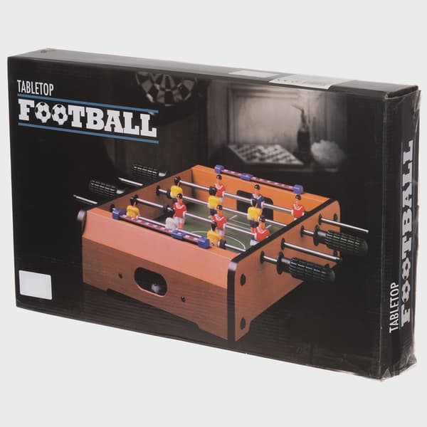 Bordfotballspill, MDF, 51x51x10 cm, 2 baller inkludert