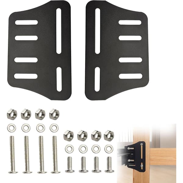 Headboard Bracket Adapter, Headboard Hardware for Metal Bed Frame, Headboard Mounting Kit
