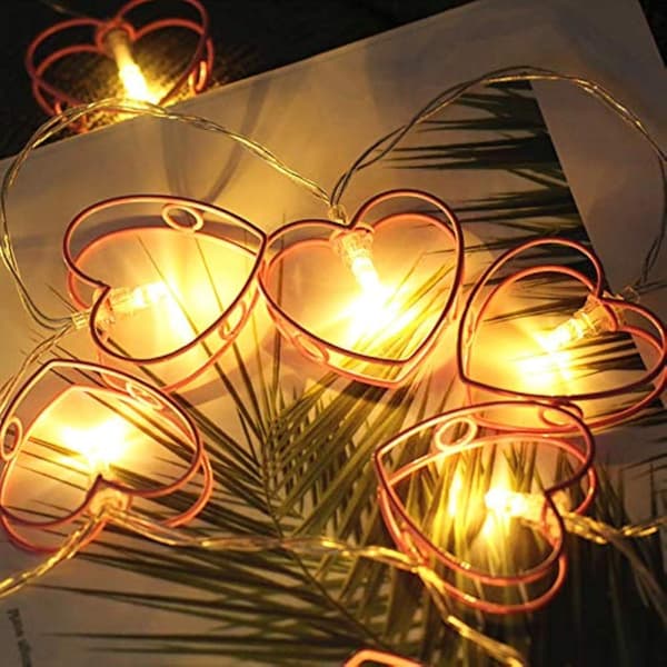 LED Stjerneformede Lyslenker Batteridrevne Julelys for Innendørs og Utendørs, Fest