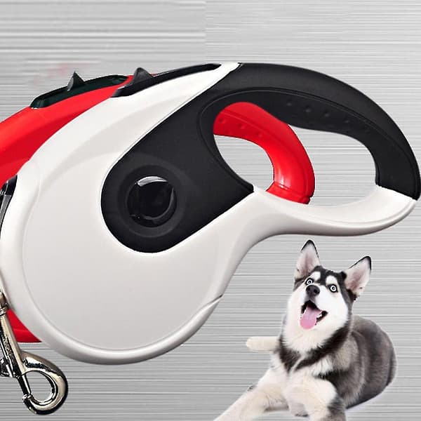 Dog Leash for Large Breeds with Non-Slip Handle and Waste Bag Dispenser