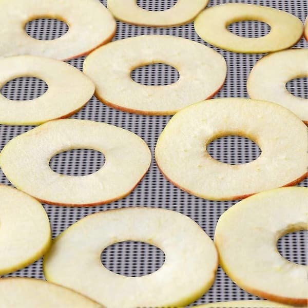 8 Pieces Square Silicone Sheets for Dehydrator, Non-stick Reusable Thickened Silicone Steamer Mat for Fruit and Food Dryer
