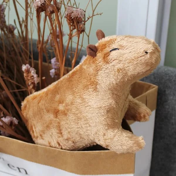 Capybara gnaver nuttet fluffy plyslegetøj fyldt blødt legetøj 20 cm