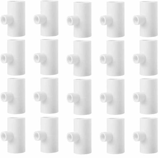 20-pakning kyllingvanningsautomat PVC T-koblinger - Fullt