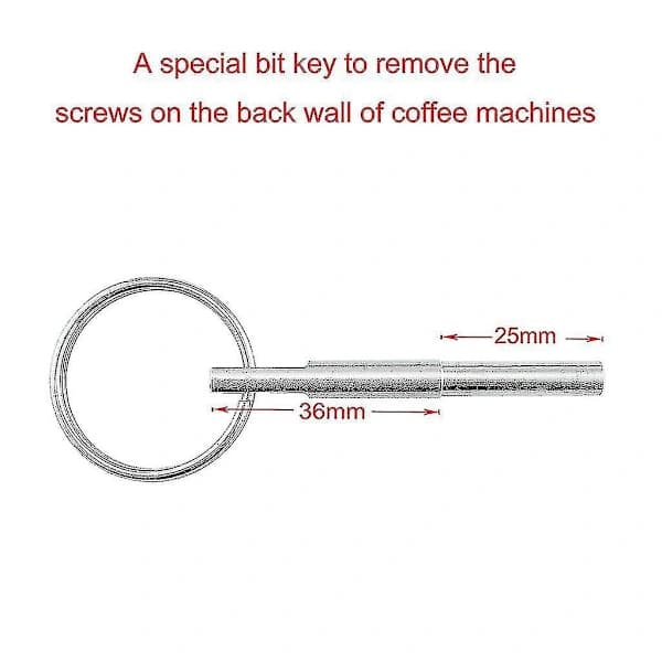 Coffee Machine Key Oval Head Screws For Jura Capresso 316 Stainless Steel Tool