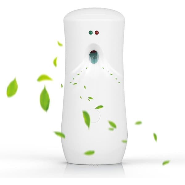 Automatic Scent Dispenser, Automatic Air Freshener for Home, 3 Adjustable Modes, Battery-Powered Scent Diffuser for Bedroom