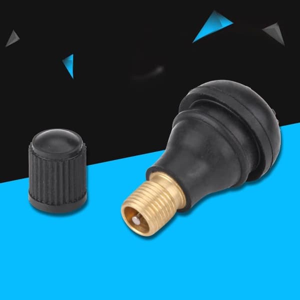 10 stk TR412 hjulventiler snap-in dekkventil bil, dekkventilspindel gummikappe (1,8 * 3,6 cm)