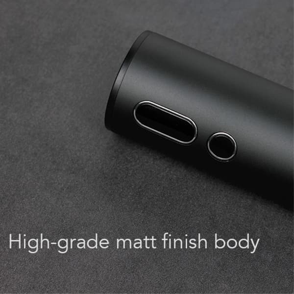 Salt Pepper Spice Grinder Battery Operated with LED - light Svart black