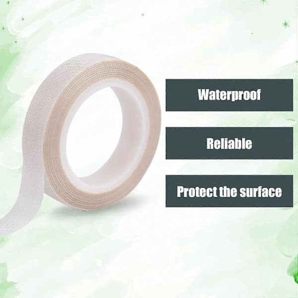 2 ruller 13mmx10m PTFE lavfriksjonstape, glidetape for skuffeskinner, slitesterk