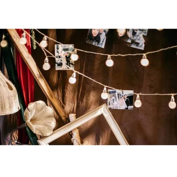 20 LED Connectable Globe String Lights Indoor Bedroom, 5m Warm White Fairy Lights for Classroom Patio Party