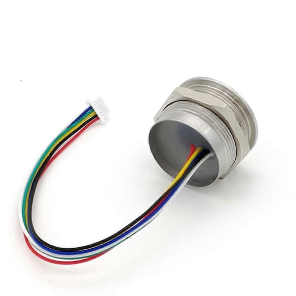 R503 Sirkulær Rund Ring Indikator LED Kontroll DC3.3V MX1.0-6Pin Kapasitiv Fingeravtrykksmodul Sensor Skanner-32mm