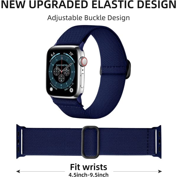 3-pack elastiska band kompatibla med Apple Watch 38mm/40mm/41mm 3pcs 11 38mm/40mm/41mm