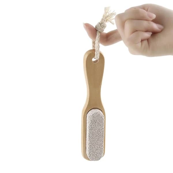 Træpimpsten Fodmassagebørste Fødder Eksfolierende Fjerner S