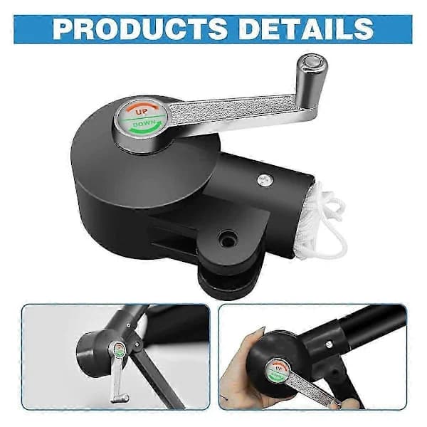 Replacement Parts for Freestanding Parasol - Adjustable Stand & Knob Handle for Patio Umbrellas (Holder Kit)