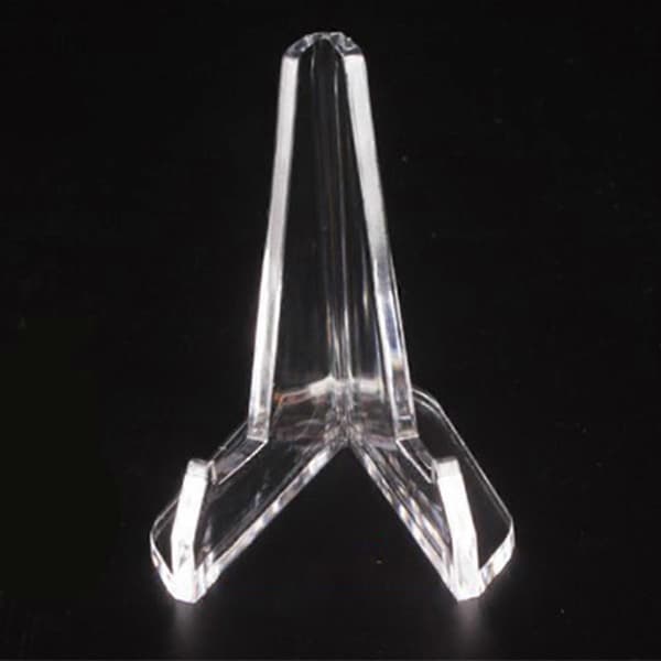 Acrylic Easel Stand Display Stand 68mm Height Clear Desktop Stable Holders for Decoration and Organization