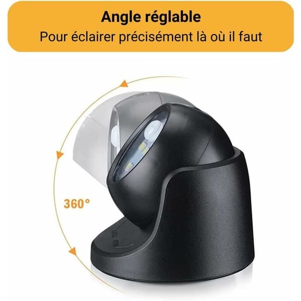 Utendørs LED-flomlys med bevegelsessensor 150 lumen batteridrevet