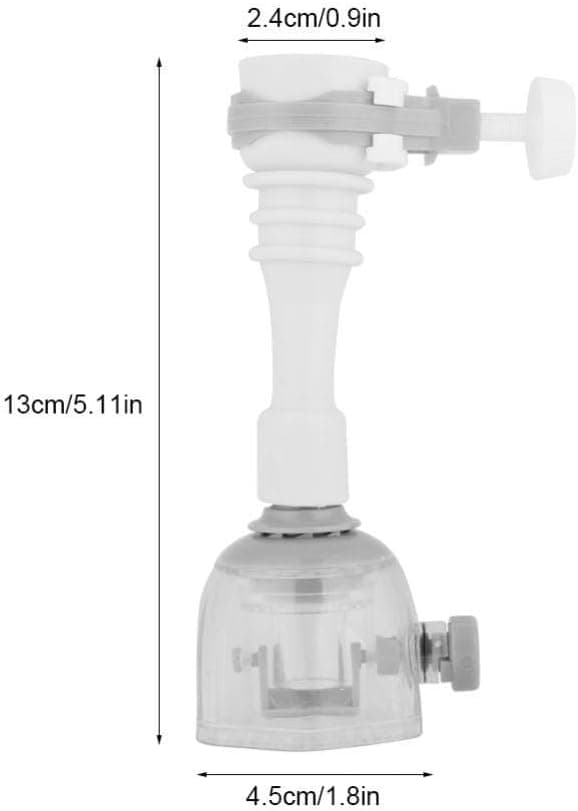 1 stk (13cm - Grå) Kjøkkenkranforlenger Kjøkkenkranhode 360 S