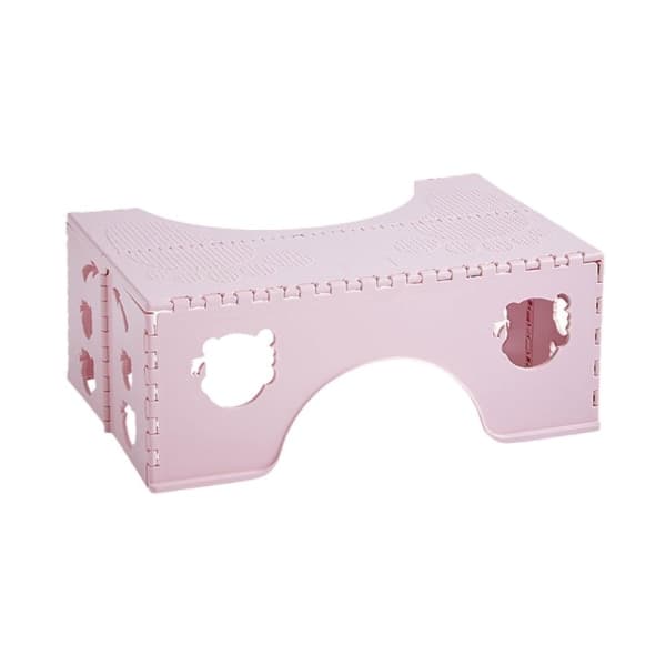 ROSA fotpall med hopfällbar bricka rosa Pink Pink