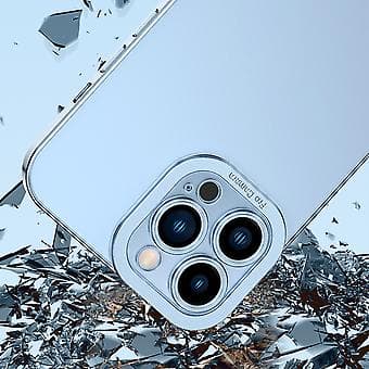 Elektropläterat TPU-fodral för iPhone 12 Pro (Röd)