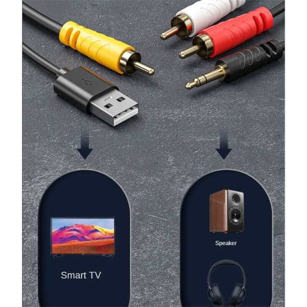 Digital til analog omformer SPDIF optisk digital Toslink til analog stereo lyd RCA lydadapter med optisk kabel