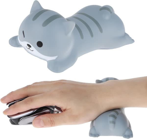 Søt håndleddsstøtte musematte liten katt håndleddsstøtte ergonomisk musematte mykt minneskum håndleddsstøtte skrivebordsmatte for datamaskin laptop
