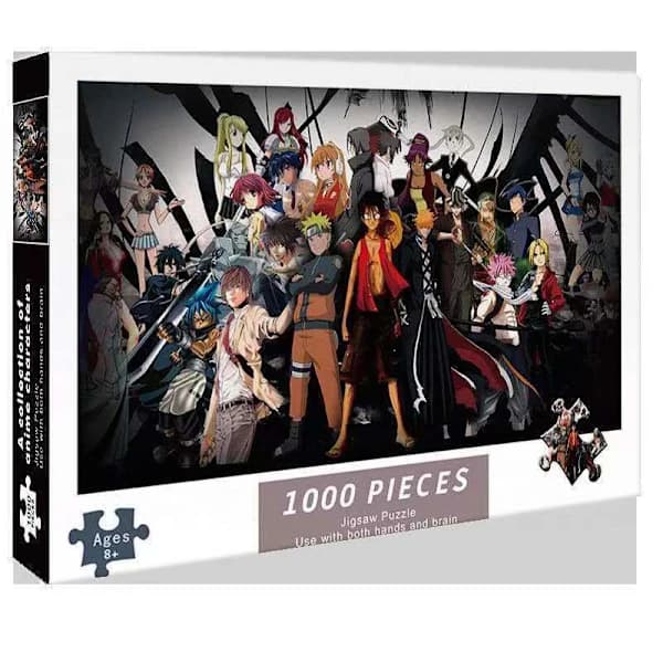 Anime-samling - 1000-biters puslespill - Tålmodighet og ettertanke Ga,A