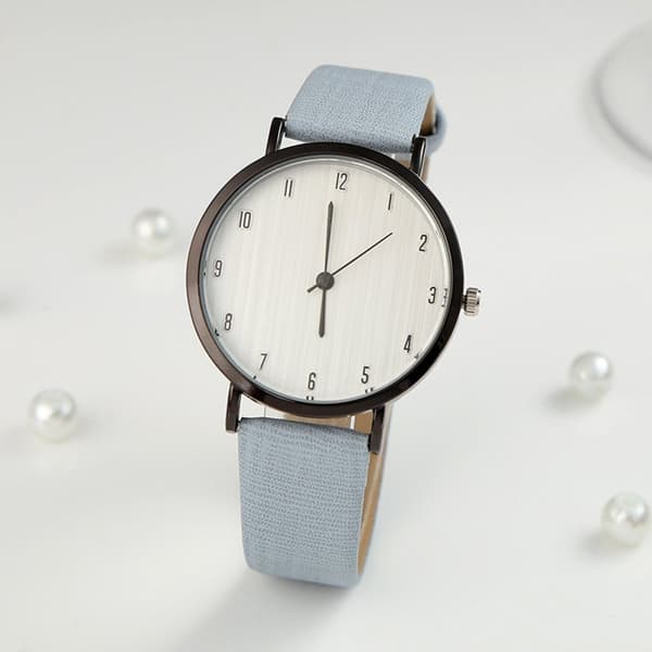 ##/Quartz damklockor konstläder analog klocka kvarts vattentäta klockor##/
