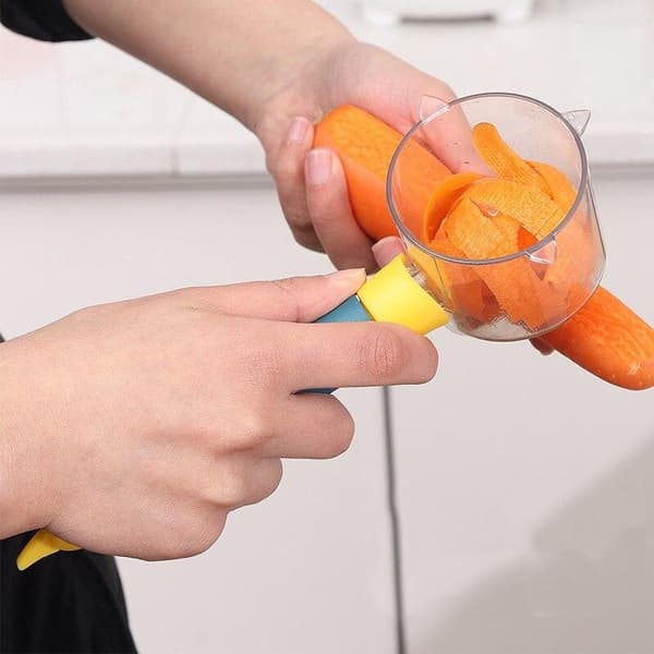 2-pakning - Grønnsaksskreller - Skreller med beholder multifärg multicolor
