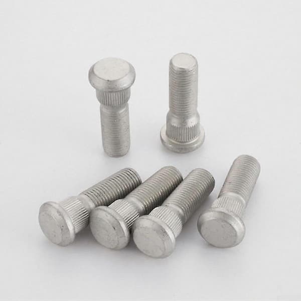 6 Pcs M14x1.5 Heavy Duty Wheel Studs and Bolts for SUVs and Trucks