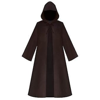 Star Wars Jedi Knight Cos Robe Anakin Star Wars Sith Kostym Arcos Robe (kaffe)