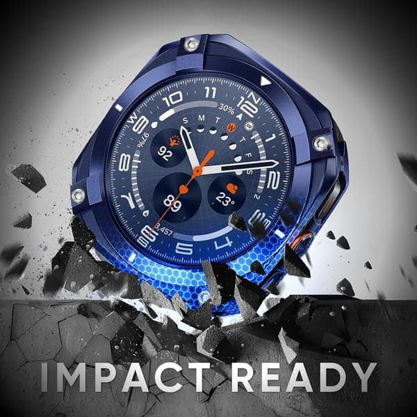 Beskyttelsesetui til Samsung Galaxy Watch Ultra 47MM med diamanter Kat (sort)