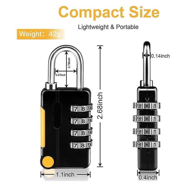Combination Lock, Small Waterproof Locks for School Gym