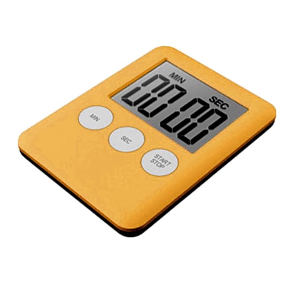Tynd køkkentimer Timer Stor Skærm Digital magnetisk nedtælling - Orange Orange orange