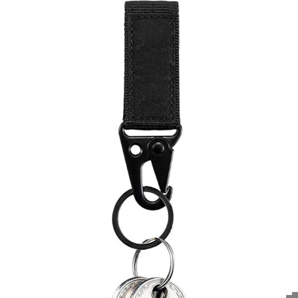Carabiner with Hook for Strap, Outdoor Carabiner, Keychain, Camping Strap, Hanger, Portable Belt Clip Key Loop