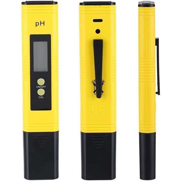 Digital pH Meter Automatic Calibration for Drinking Water Pools Yellow Compatible with Braun