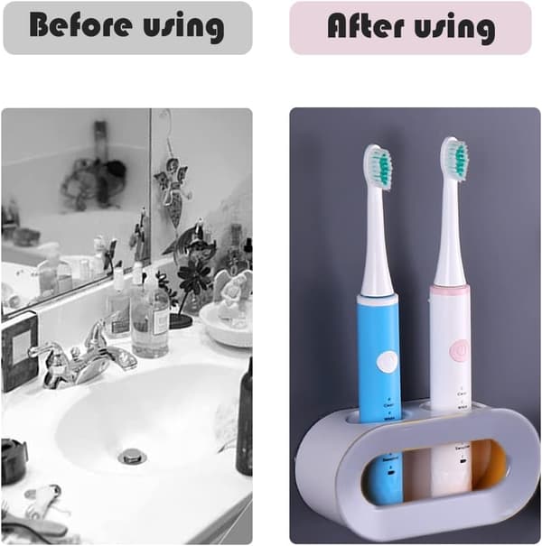 Bantre Toothbrush Holder, Wall Mounted Toothbrush Holder, Electric