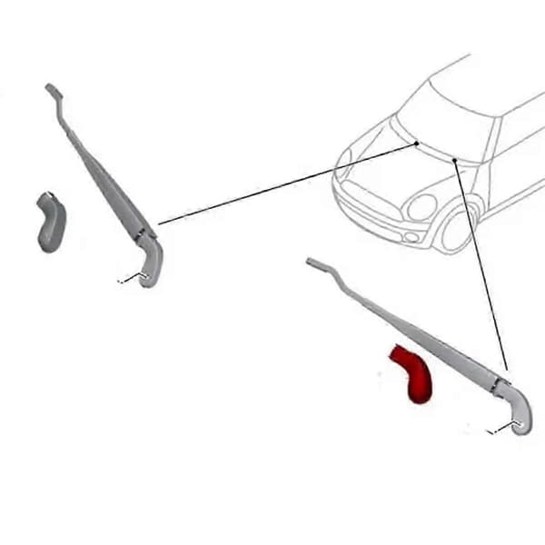 Mini Cooper vindrutetorkararmsmutterskydd Kompatibel med fordonsskydd