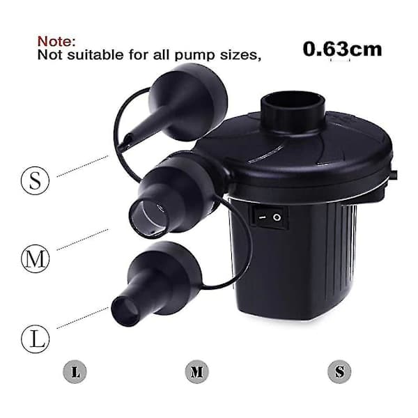 3-pack uppblåsbara pumpmunstycken, luftpump adapter tillbehör för partiell luftmadrass X