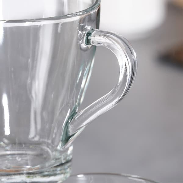 Sæt med 6 glas med håndtag - Perfekt til kaffe/te