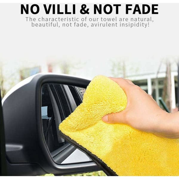 Car Microfiber Cloths 3-pack, 60 x 30 cm Ultra-absorbent Microfiber Cloths - Quick-drying, Reusable for Cleaning, Car Polishing or Home Use