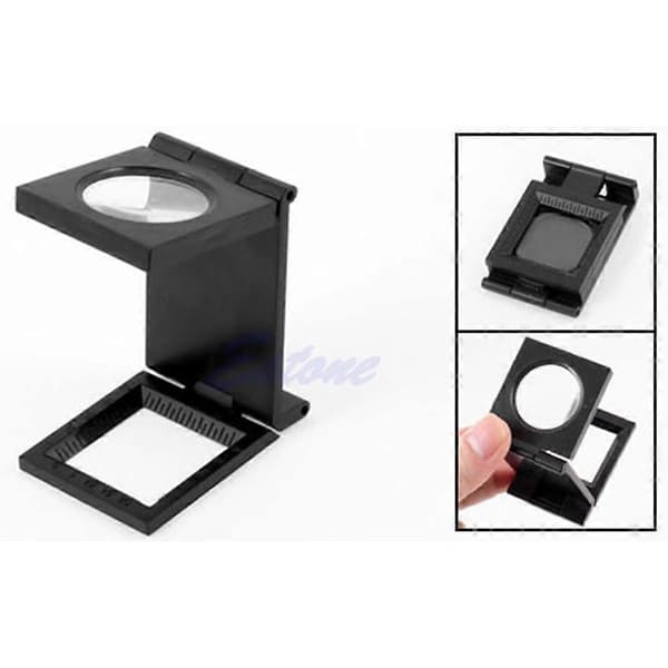 10X Lupp Förstoringsglas Skrivbord Tyger Sömnad Tråd Mät Skala Räknare Vikbar [DB]