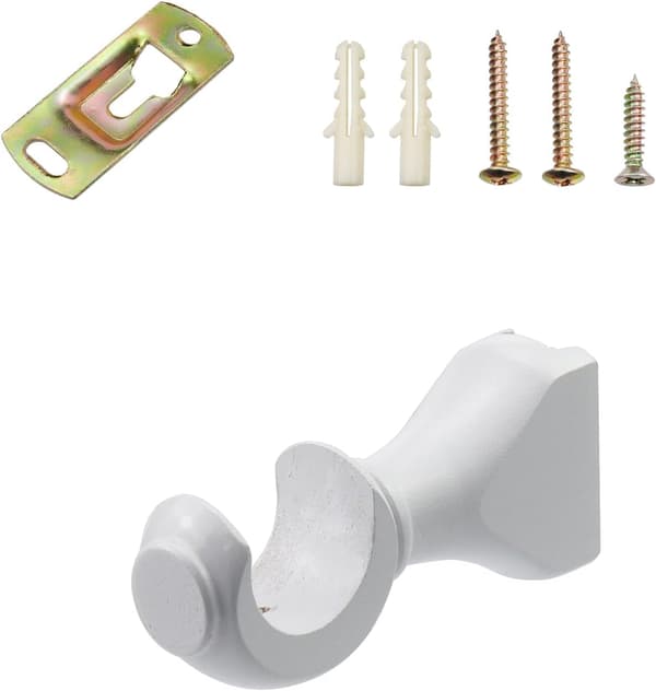 [LD]Classic Solid Wood Curtain Rod Holder, 4 Pieces