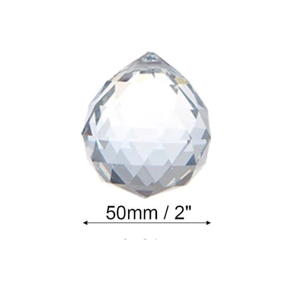 Klar Stor Glasskrystallkule Prisme Dekorativ Kule For Lysekrone Vindu Solfanger Ra,A