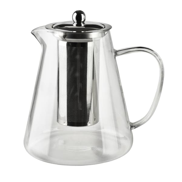 PETER Glass Jug with Tea Filter 1.3L - Elegant and Functional Design