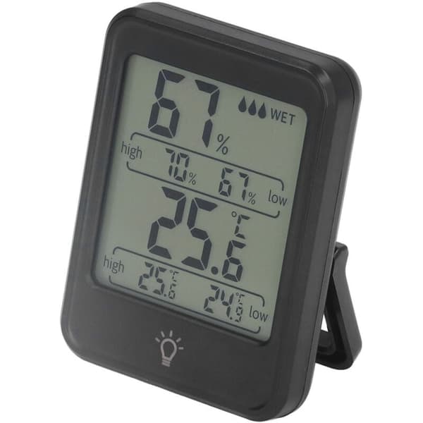 Professionelt Digitalt Termometer Hygrometer Elektronisk Fugt- og Temperaturmåler med LCD-Display til Indendørs og Udendørs