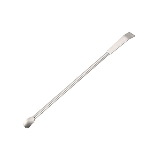 6 Pcs Laboratory Sampling Spoons, Double-Sided 304 Stainless Steel Reagent Scoop for Powder Granules, Silver 125mm