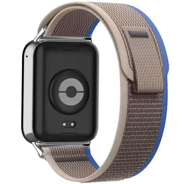 Nylon Armbånd til Xiaomi Redmi Watch 4 - Justerbar Elastisk Urrem til iWatch Mi Band 8 Pro - Blågrå