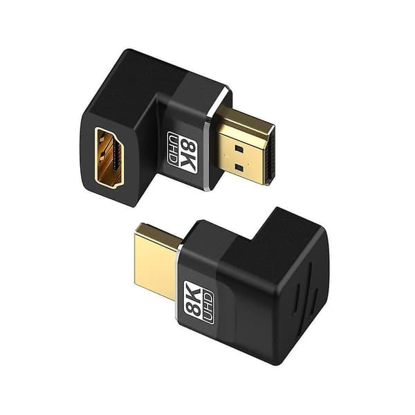 8k-kompatibel Højre- Adapter-kompatibel Han til Hun Albue Co