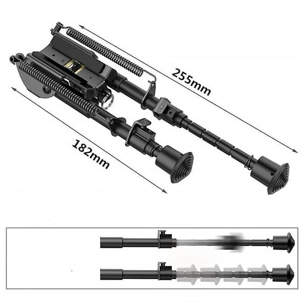 Justerbar 6-9\" Sniper Jagtriffel Bipod Sling Shoot Mount Stativ Rail Adapter-FA-